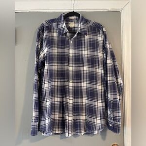 J. Crew Tailored Fit Classic Plaid Men's Shirt‎ Size L